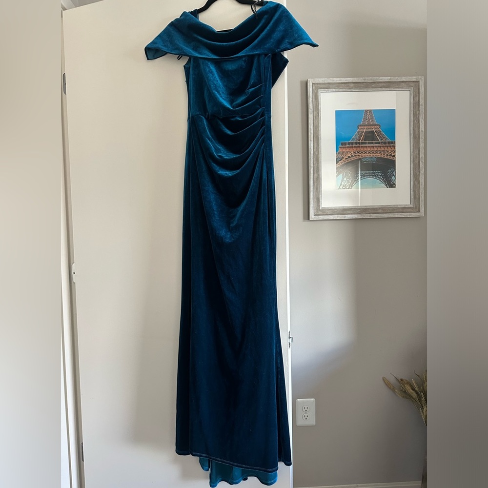 Floor length Vince Camuto velvet dress
